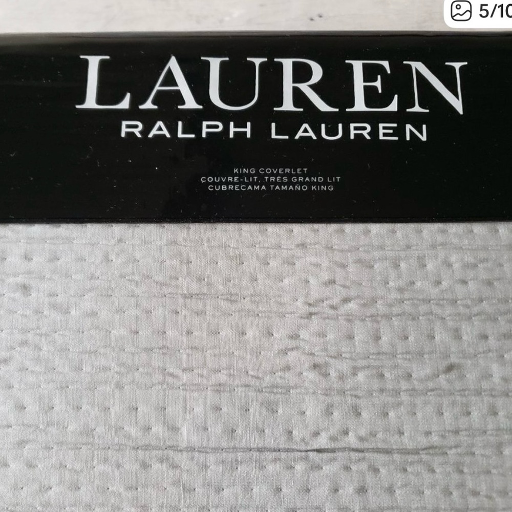 Lauren Ralph Lauren sage Quilted Coverlet quilt